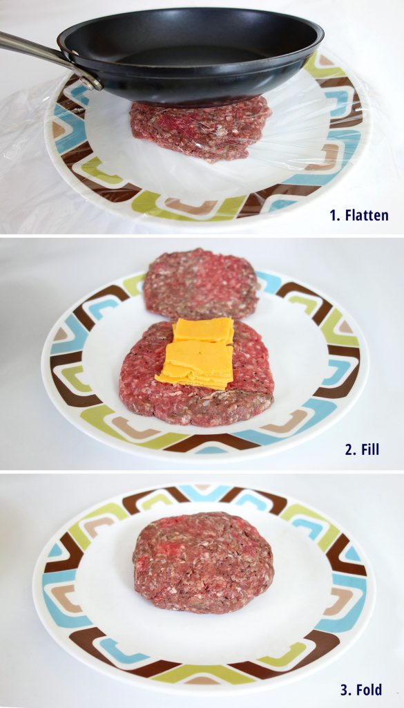 Steps to learn how to make a juicy lucy the delicious cheese stuffed burger | burgerartist.com